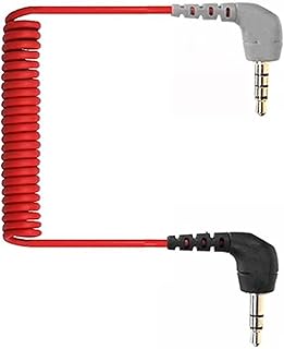 3.5mm TRS to TRRS Microphone Patch Cable Mic Cord Compatible with iPhone, Smartphone, Tablets for Rode SC7, VideoMic, VideoMicro Go, BOYA & Other External Mic (Please Read Details/Instruction Below)