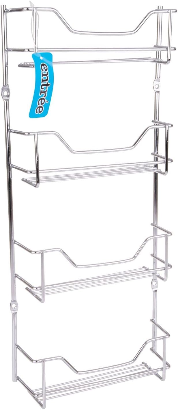Spice Rack Holder 4 Tier Chrome Suit 16 Masterfood Bottles