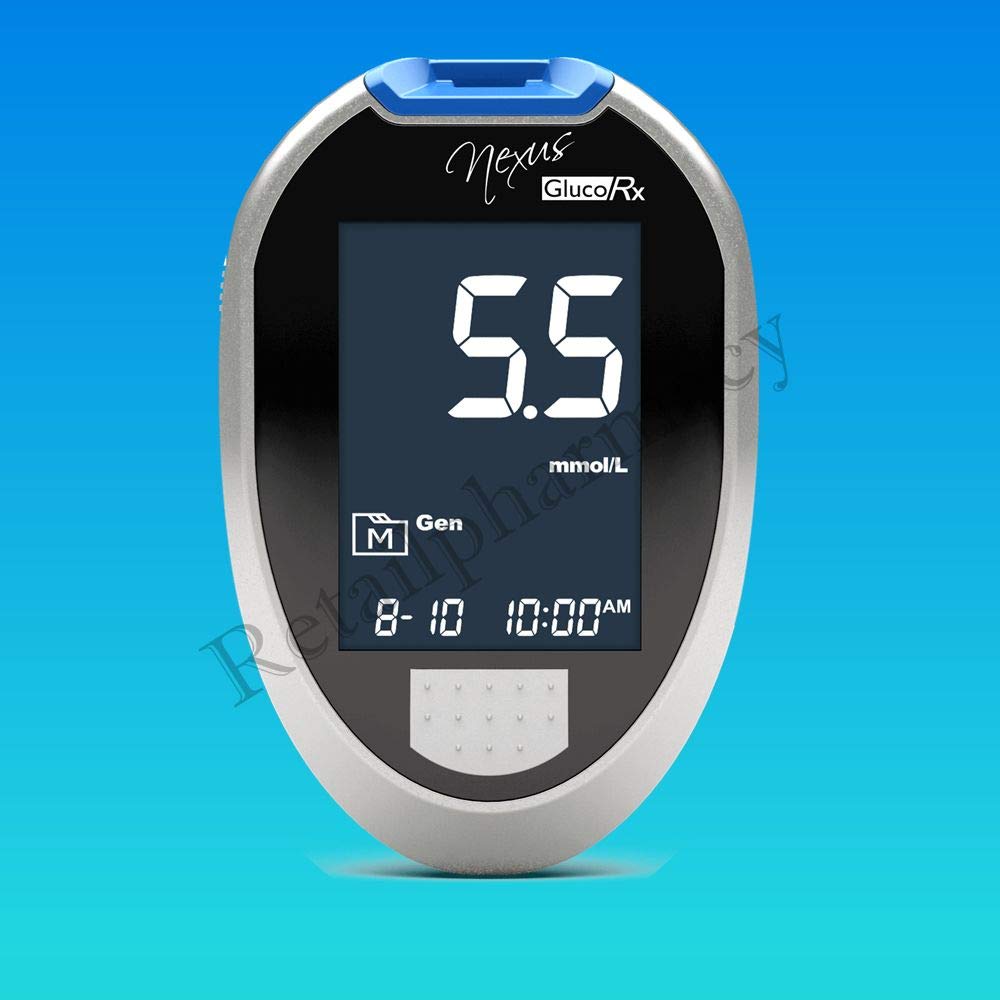GlucoRx Nexus Glucose Testing Meter Starter Kit - 355-2718