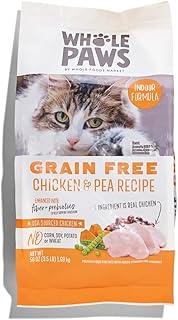 Whole Paws, Indoor Cat Grain Free Chicken Recipe, 56 Ounce
