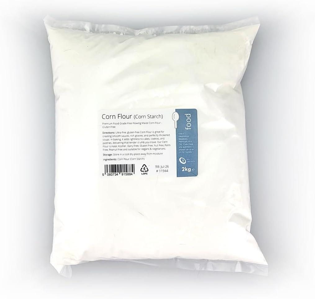 Premium Maize Cornflour 2kg, Ultra-Fine, Gluten-Free Thickening Powder