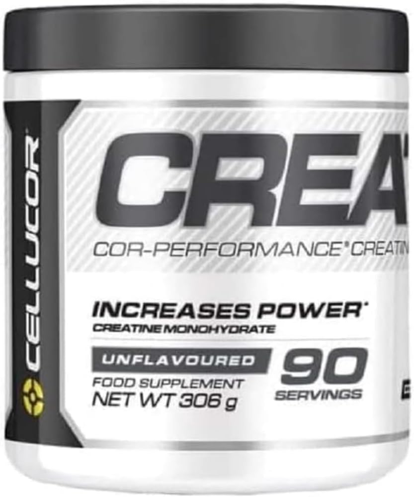 Cellucor Cor-Performance Micronised Creatine Monohydrate Powder Unflavoured 90 Servings (306g) | Amino Acid Nutritional Supplement for Pre Workout and Post Workout | Vegetarian and Vegan Creatine