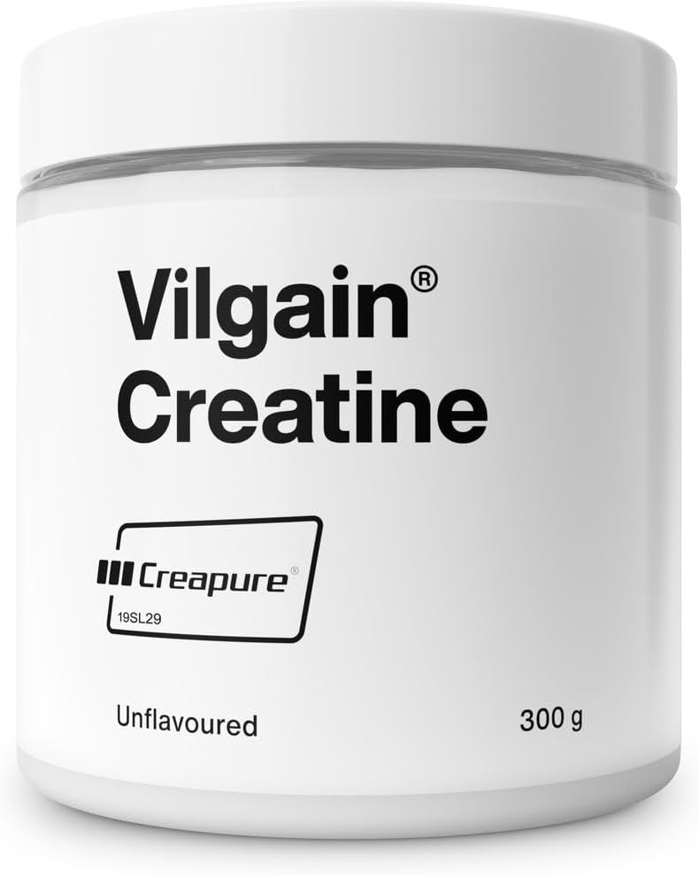 Vilgain Creatine Creapure® 300 Grams – Pure creatine monohydrate, German Production, boosts Strength, Speed & Performance, no additives, Vegan.