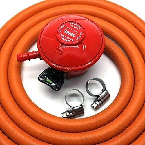 Calor Gas Brand 27Mm Pato Gas Regulator 1Mt Hose/Pipe & 2 Clips