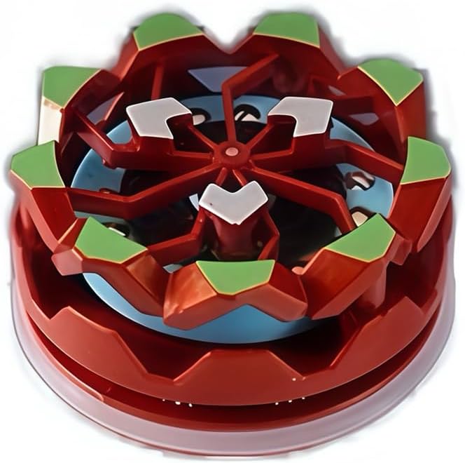 Hand-held Spark Spinning Top Toy, Fireworks Fingertip Gyro, Luminous Spinning Gyroscope Battle Decompression Toy (Red)