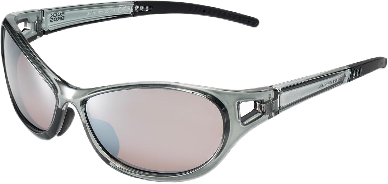 ROCKBROS Polarized Sports Sunglasses Men Women Cycling Running Glasses UV400 Protection TR90 Ultralight Wraparound Sunglasses