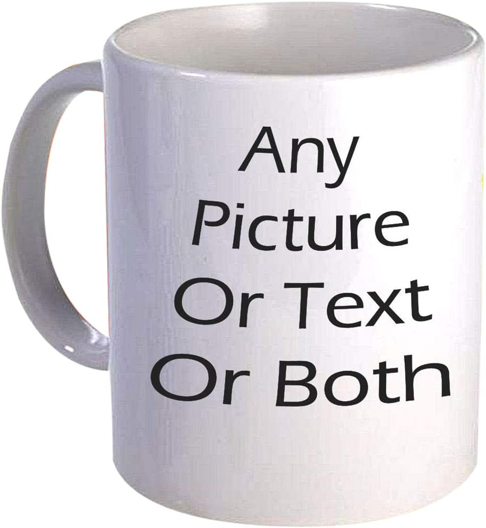 Ditzy Designs Personalised 11OZ Mug - Printed with Your Photo, Logo & Text - Custom Gift for Birthdays, Christmas & Workplace