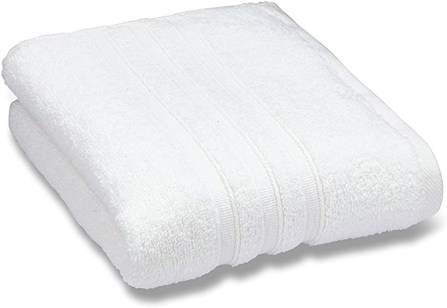 Catherine Lansfield Zero Twist Soft & Absorbent Cotton Bath Towel White