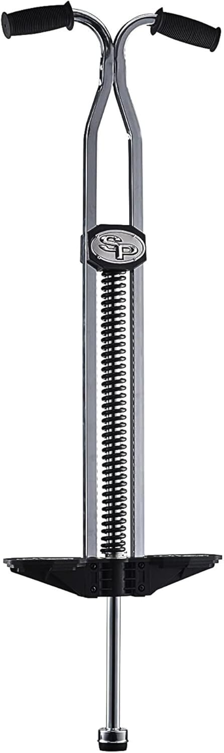Flybar Super Pogo Stick for Kids & Adults 14+ – Strong Spring for Tricks & High Jumping – Steel Frame with Reinforced Foot Pegs – Classic Trick Pogo Stick for Beginners & Pros – Supports 120-210 lbs