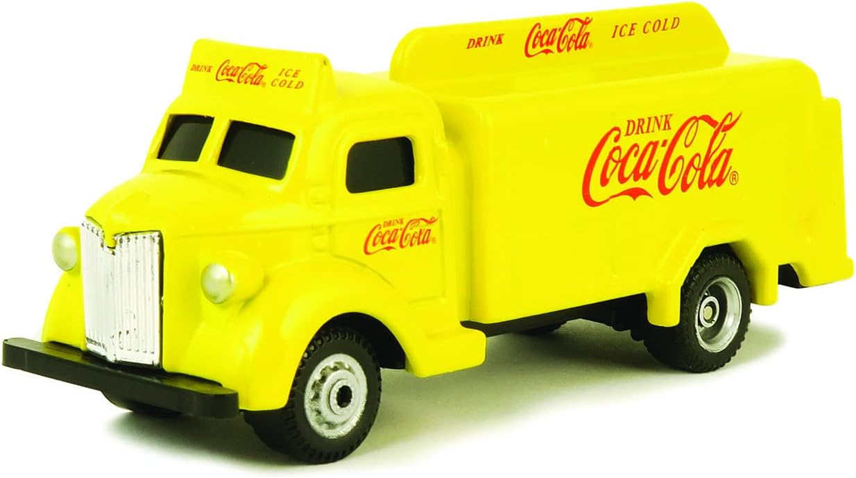 Motor City Classics | Coca-Cola 1947 Bottle Truck (Yellow) 1:87 Scale Model Diecast Collectible 439954