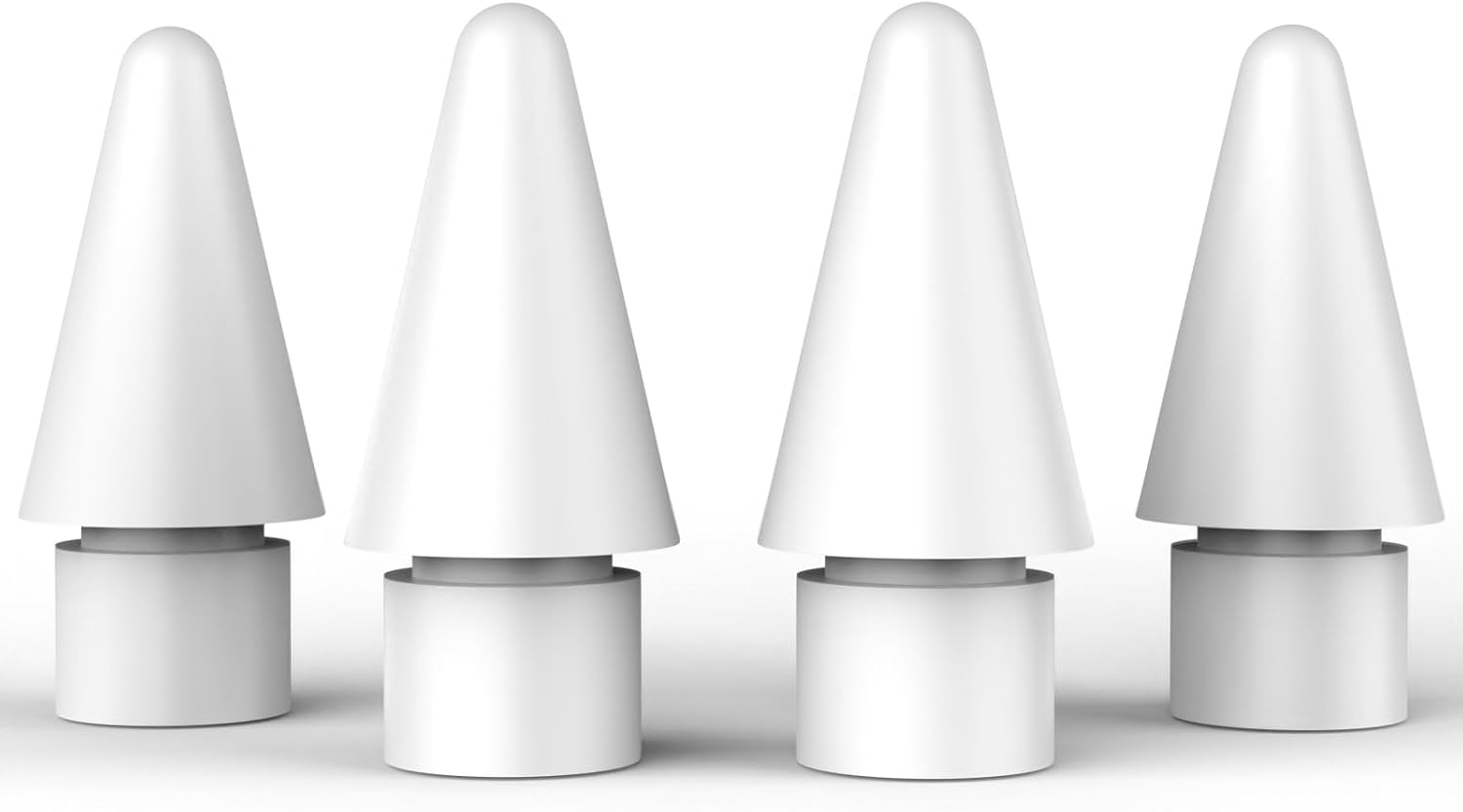 MEKO 4 Pack Tips Compatible with Apple Pencil 1st/2nd Generation/USB-C/Pro,High Sensitivity Replacement Pencil Tip for iPad Pro/Mini/Air,Same Size as Original Pen Nibs