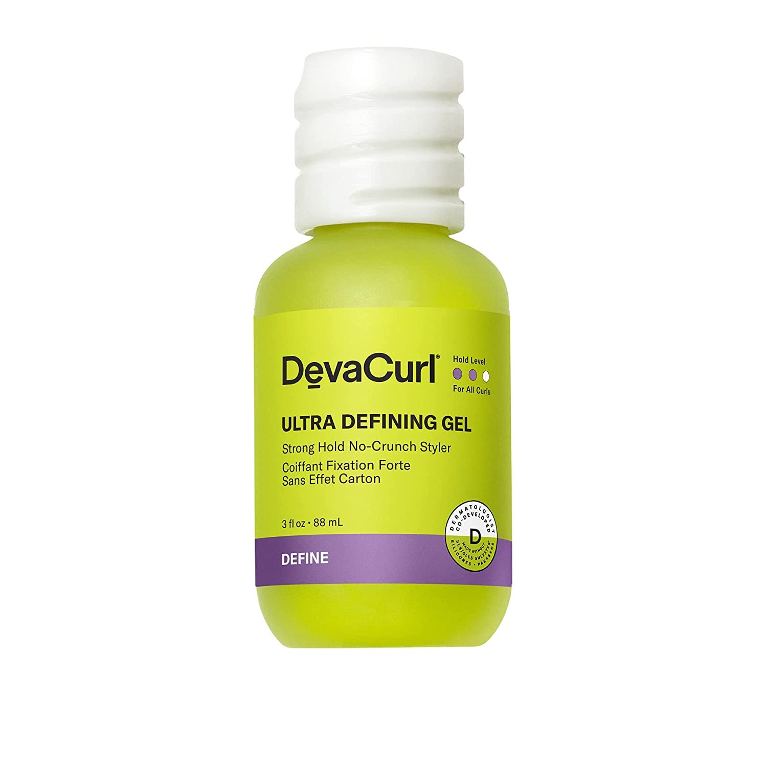 DevaCurl Ultra Defining Gel Strong Hold Non-Crunch Styler | Non-Flaking Formula | Non-Sticky