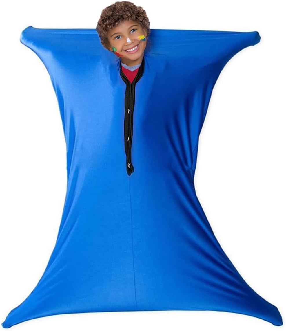 Sensory Body Sock for Kids, Full-Body Wrap, Stretchy Body Sox, Relieve Stress, Autism, Anxiety (S(42"x27"Height 89-115CM))