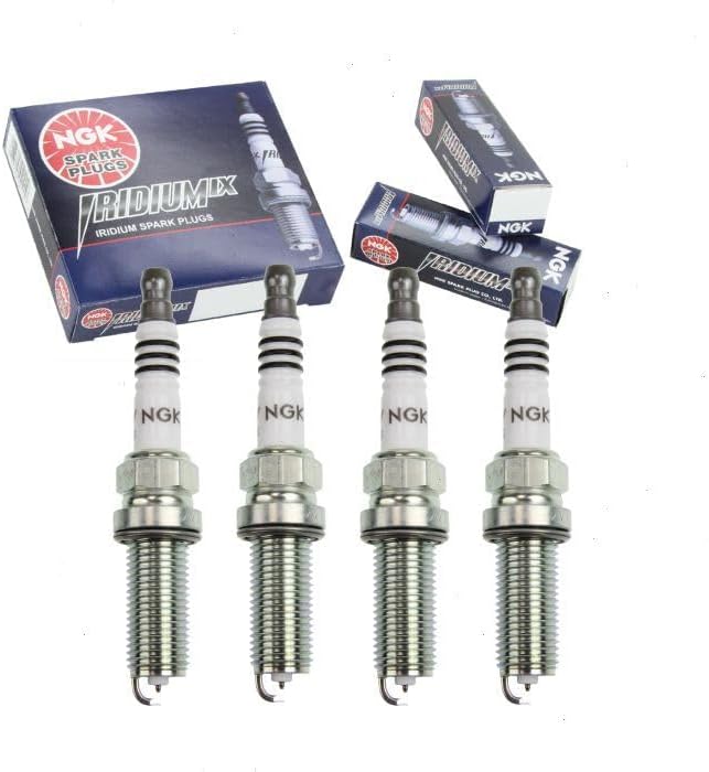 4 pc NGK Iridium IX Spark Plugs compatible with Honda Accord 2.0L 2.4L L4 2013-2017