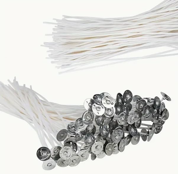Pack of 30 Candle Wicks for Making Candles - 10cm Long - Ideal for Home Candle Making - Supports Soy Wax - Premium Wick for Candle Making - Perfect Candle Making Supplies for DIY Projects