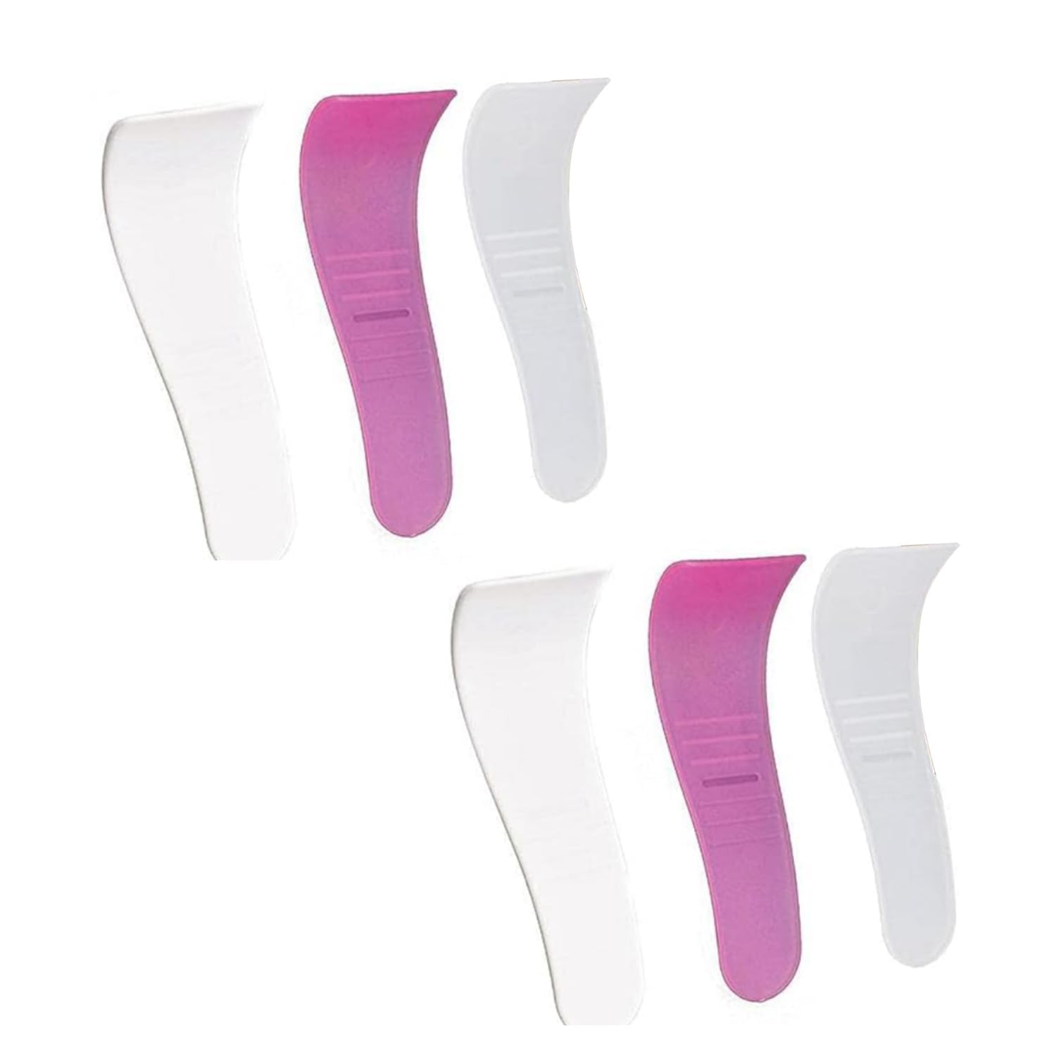 6Pcs Random Color Portable Hair Wax Cleansing Spatulas Hair Waxing Removal Beauty Tools Non-Stick Wax Spatulas Hair Removal Applicator Reusable Scraper Hard Wax Sticks, Silicone Wax Stick