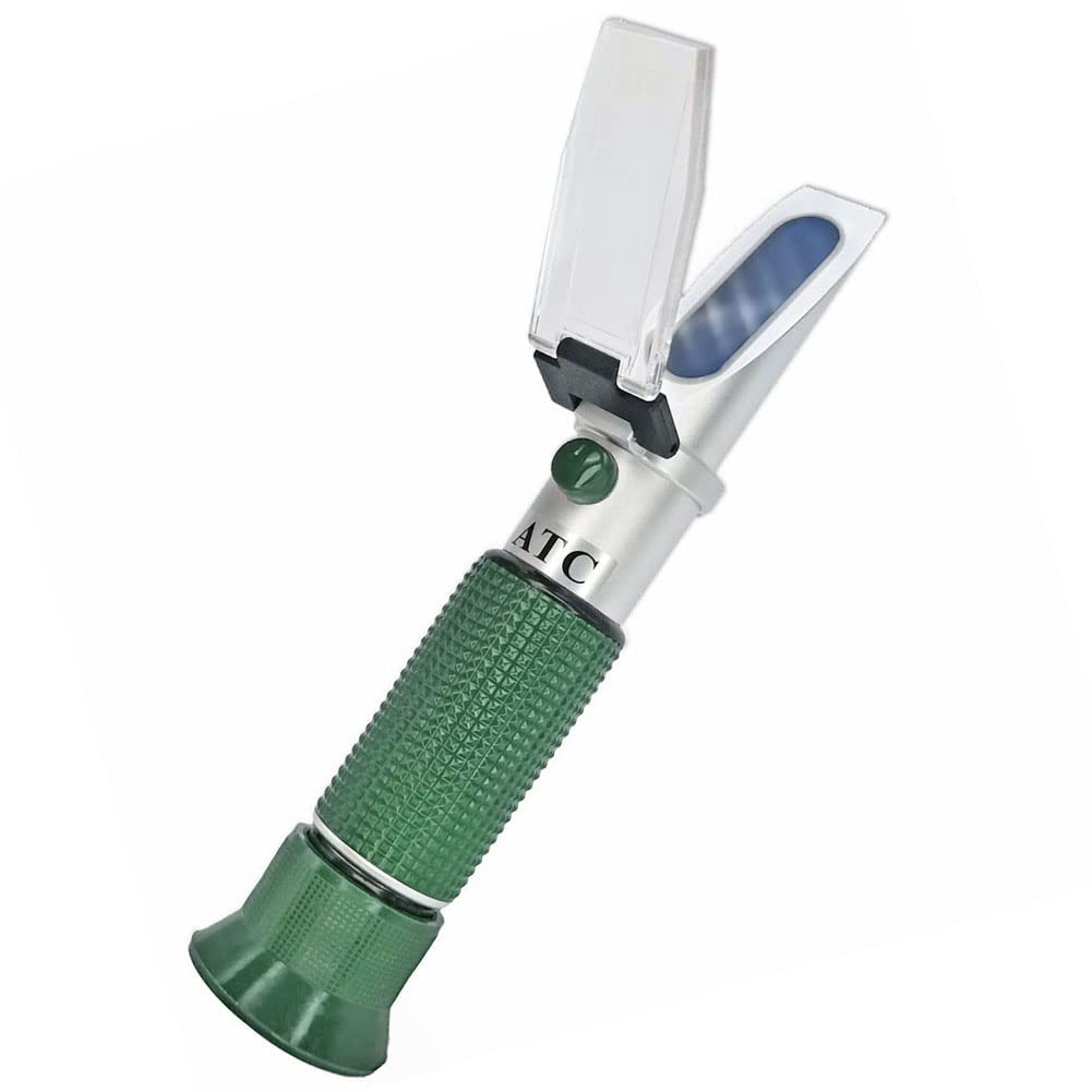 Dual Scale Brix Refractometer for Measuring Sugar Content in Food and Drink.