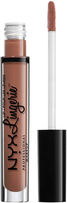 NYX Professional Makeup Lip Lingerie Liquid Lipstick, Creamy and Matte Finish, Long Lasting, Vegan Formula, Shade: Bedtime Flirt