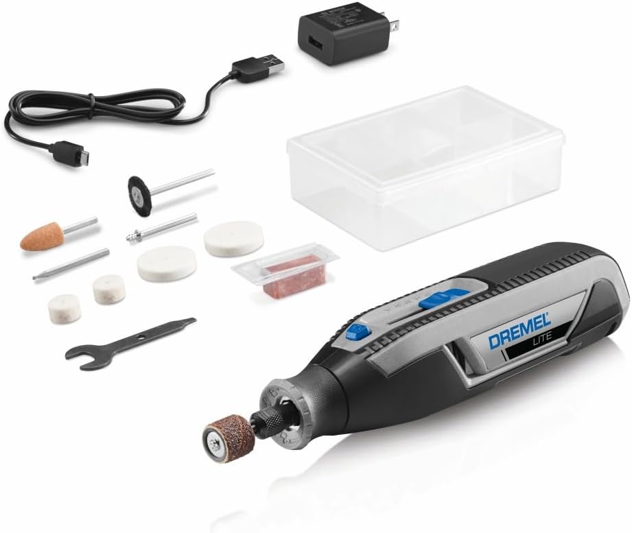 Dremel Lite 7760-N/10 4V Cordless Rotary Tool Kit with Variable Speed