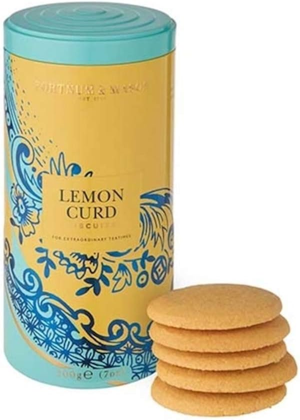 FORTNUM & MASON, Piccadilly Lemon Curd Biscuits, 200g tin