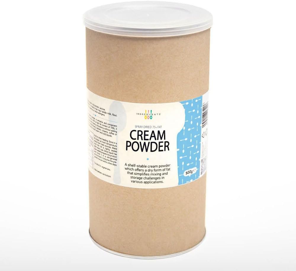 IB Dried Cream Powder 500g | Pure Dairy High-Fat 75% No Additives | Luxurious Taste & Texture | Dried Powdered Dairy Heavy Cream