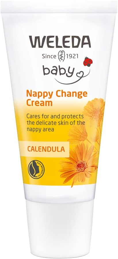 Weleda Nappy Cream with Calendula, Barrier Cream for Baby, Lanolin, Dermatologically Tested, Gentle Protection, 100% Certified Natural, 30 ml