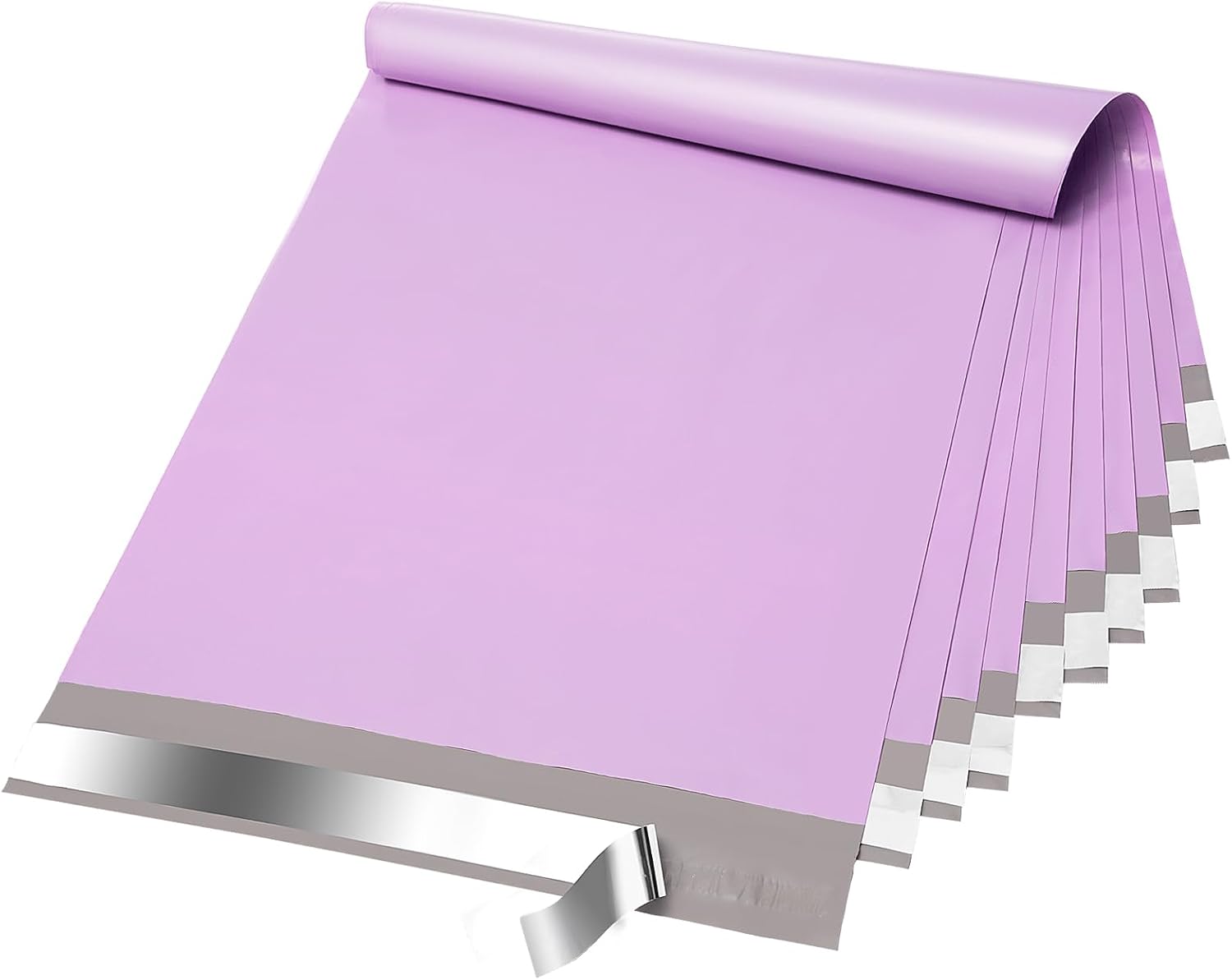 Fuxury Poly Mailers 12x15.5Inch 50 Pcs, Waterproof Shipping Bags for Clothing, Strong Adhesive Shipping Envelopes for Small Business Suppliers, Self Seal Mailers Poly Bags Mailing Envelopes Purple