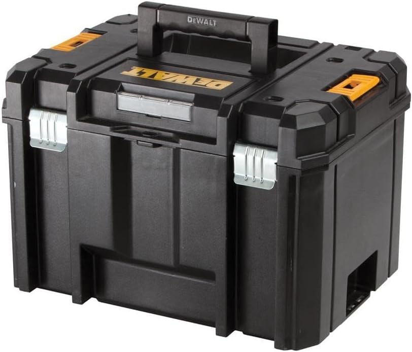 DEWALT TSTAK Tool Box, Extra Large Design, Removable Tray for Easy Access to Tools, Water and Debris Resistant (DWST17806)