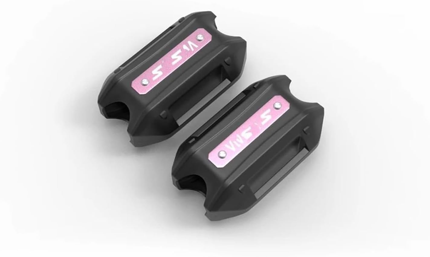 Compatible With For Vulcan For S 650 900 For Vn650 Motorcycle Crash Bar Bumper Engine Guard Protection Decorative Block 25mm Guard Bumper Block Decor(Pink)