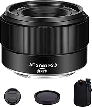 JINTU 27mm F2.8 Auto Focus APS-C Lens for Sony E-Mount Mirrorless Cameras a6700 ZV-E100 A6600 A6000 A6100 A5000 A5100 A6300 A6400 A6500 a7III a7IV NEX-3 NEX-3N NEX-3R NEX-5T