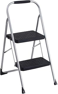 COSCO 2-Step Big Step, Steel Step Stool, Gray