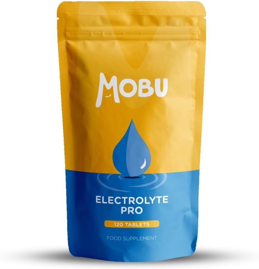 Electrolyte Pro 120 Tablets with Potassium, Calcium, Magnesium and Sodium | Salt Replacement, Cramp & Hydration Recovery | Salt Tablets | Vegan | GMP Approved | MOBU UK