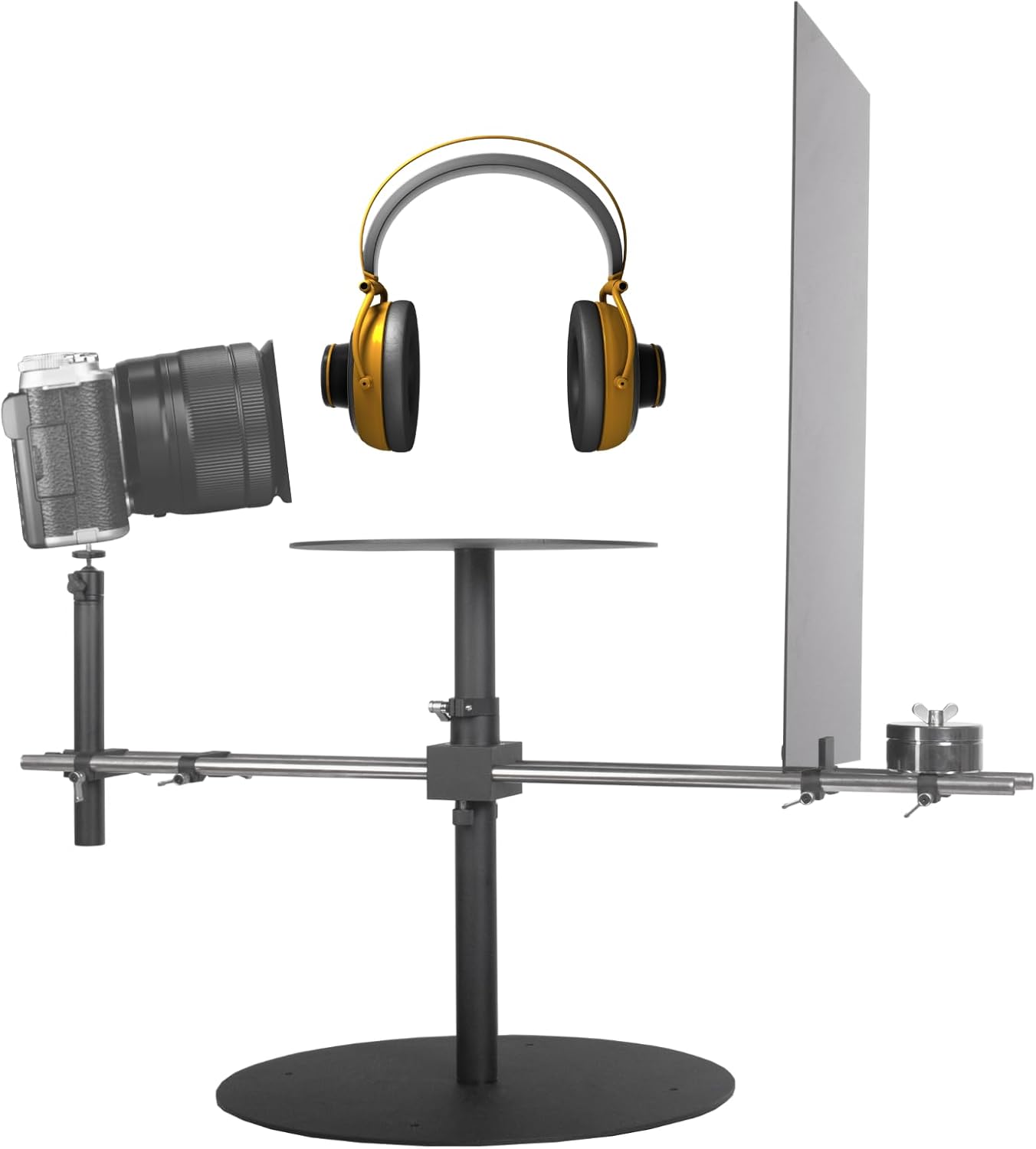 DF DIGITALFOTO V360 Degree Camera Spinner,Professional Photography Turntable Photo Booth for YouTube Vlog Unboxing Commercials Video B-Roll Footage Food Jewelry Slow Motion Bullet-time