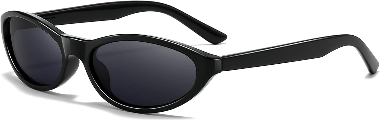 SUNGAIT Retro Oval Sunglasses for Women Lightweight Cat Eye Fashion UV400 Protection