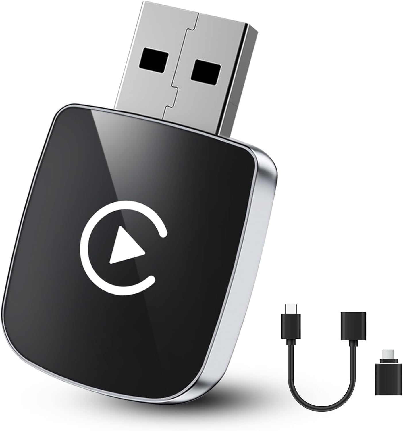 CarPlay Wireless Adapter for iPhone,2025 Upgraded Convert Wired to Wireless CarPlay,Plug and Play Car Play Wireless Adapter,Wireless CarPlay Adapter UK for Apple,Compatibility with iPhone iOS 10+