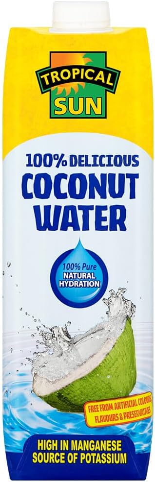Tropical Sun 100 Percent Natural Coconut Water 1 Litre (Pack of 6)