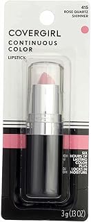 COVERGIRL Continuous Color Lipstick Rose Quartz 415, .13 oz (packaging may vary)