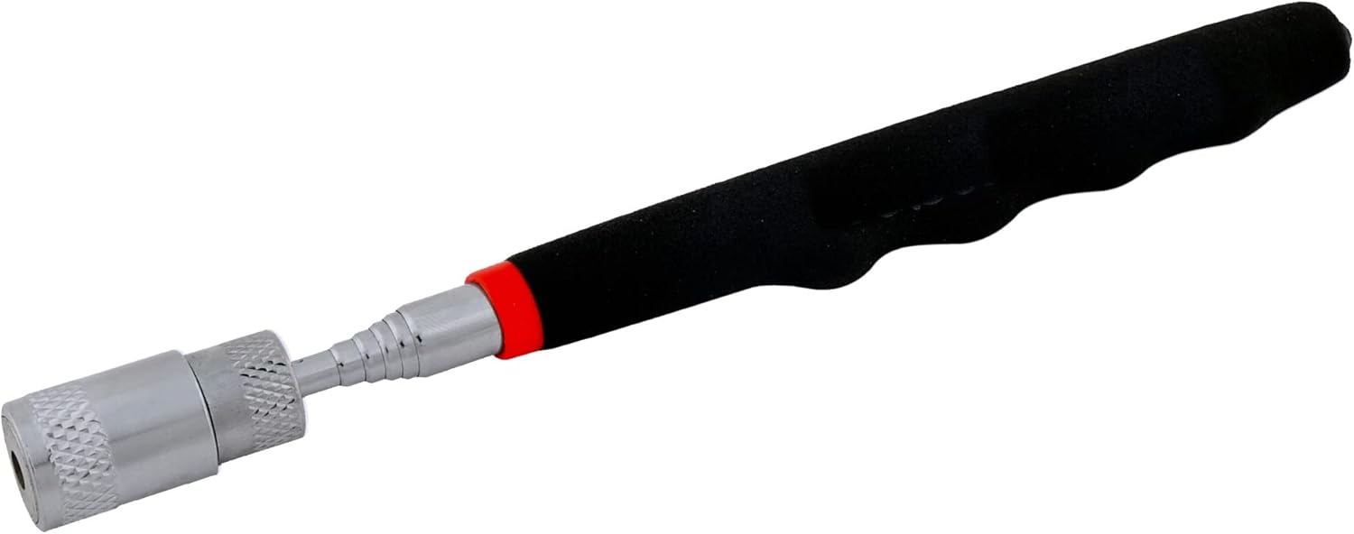 Rolson 60379 3.6 kg Telescopic Magnetic Pick Up Tool with LED