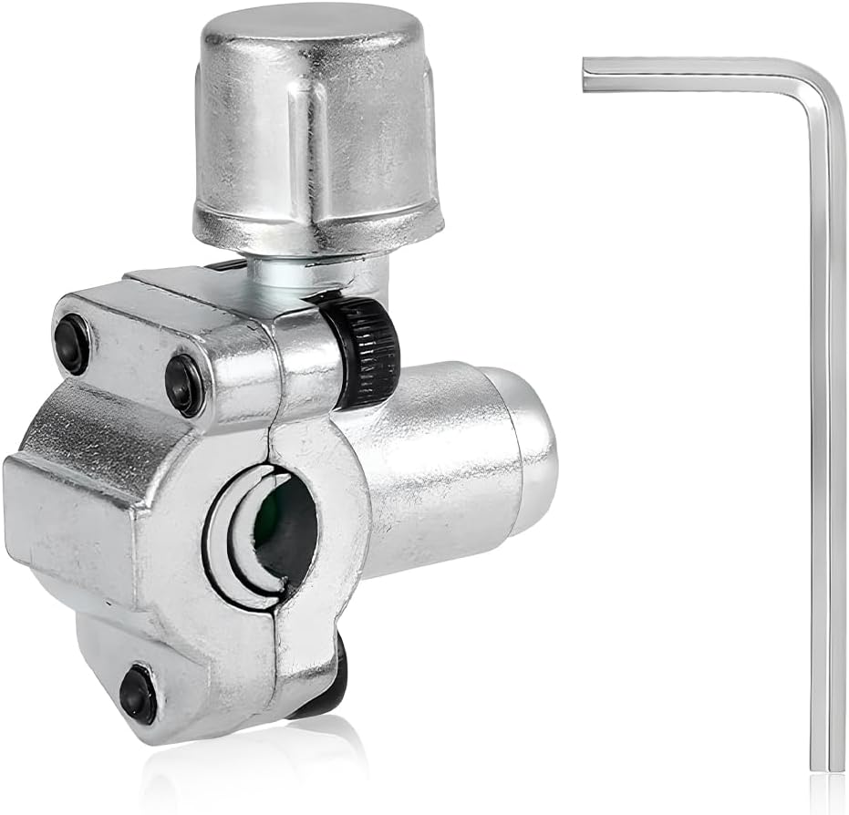 BPV31 Bullet Piercing Valve, A/C Bullet Piercing Tap Valve for 0.3" 0.4" Outside Diameter Pipes, Metal Adjustable Valve Kit for Refrigerator Set-Line Tap, Car Accessories