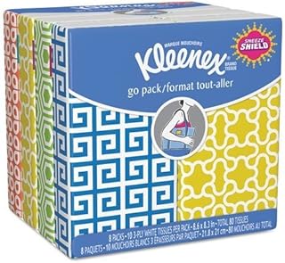 Kimberly-Clark Kleenex 3-Ply Pocket Packs Facial Tissues, 8 Count