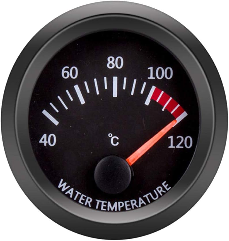 ETOPARS Universal Car Vehicle 52mm Pointer Water Temp Temperautre Gauge Meter Kit Celsius White LED Light Pointer Indicator Dail Electronic