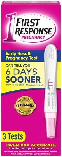 First Response Early Result Pregnancy Test, 3 Count(Pack of 1)(Packaging & Test Design May Vary)