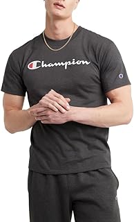 Champion Men's T-Shirt, Classic Graphic T-Shirt, Soft and Comfortable T-Shirts for Men, Script Logo (Reg. or Big & Tall)