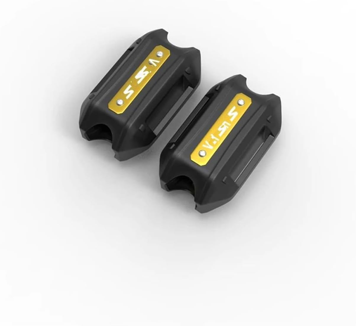 Motorcycle Bumper Blocks Compatible With For Vulcan For S 650 900 For Vn650 Motorcycle Crash Bar Bumper Engine Guard Protection Decorative Block 25mm(Yellow)