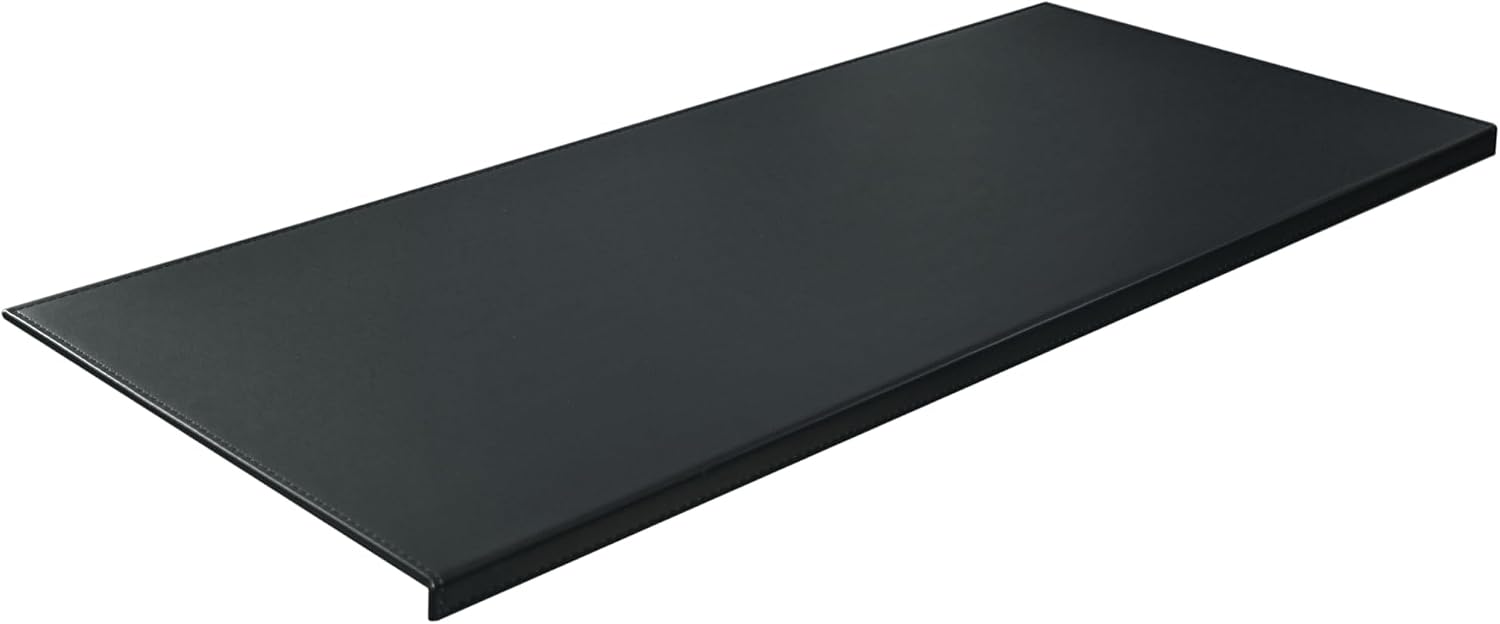 AKOZLIN Non-Slip 35.4"x 15.8" Soft PU Leather Surface Office Desk Mouse Mat Pad with Full Grip Fixation Lip Table Blotter Edge-Locked Protector