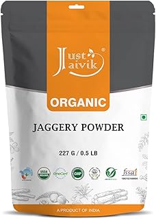 Just Jaivik Organic Jaggery Powder 227gm