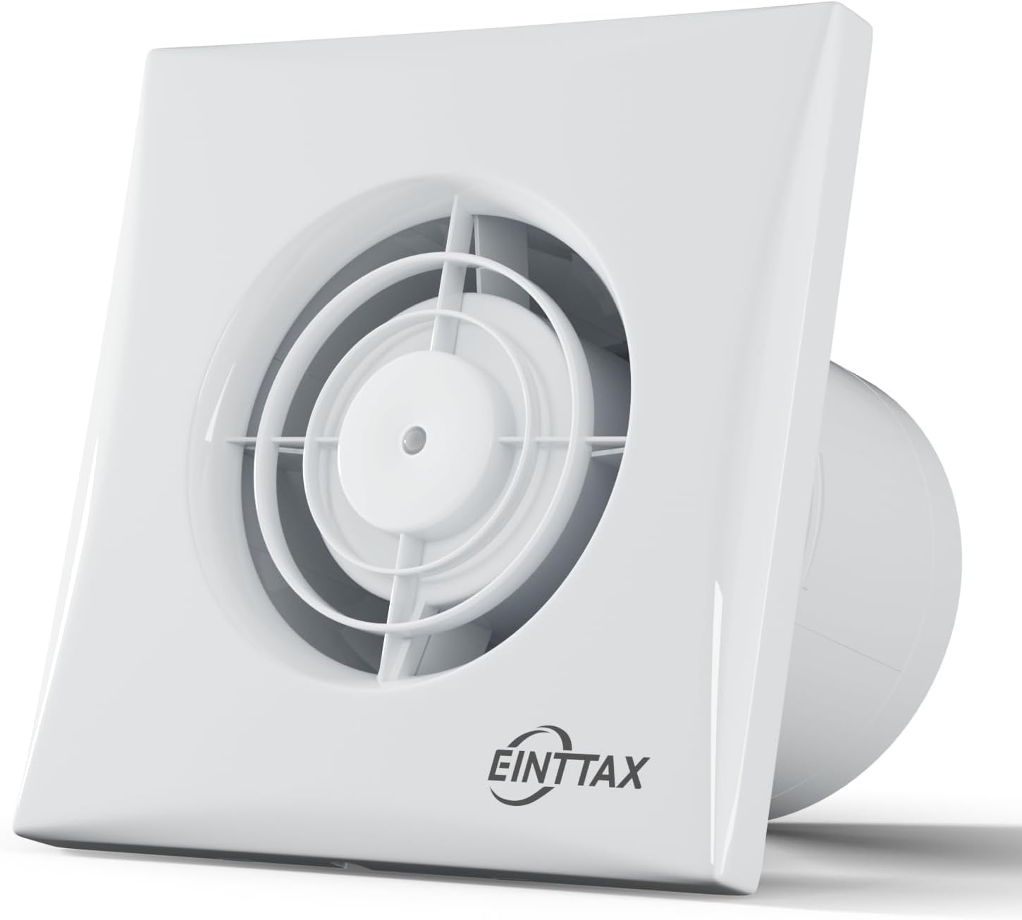 4 Inch Bathroom Exhaust Fan, 130m³/h Quiet Ventilation Extractor with Check Valve, Wall/Window Mount Bathroom Exhaust Fan for Kitchen, Garage, Office, Shop, 12W, 34 dB, White