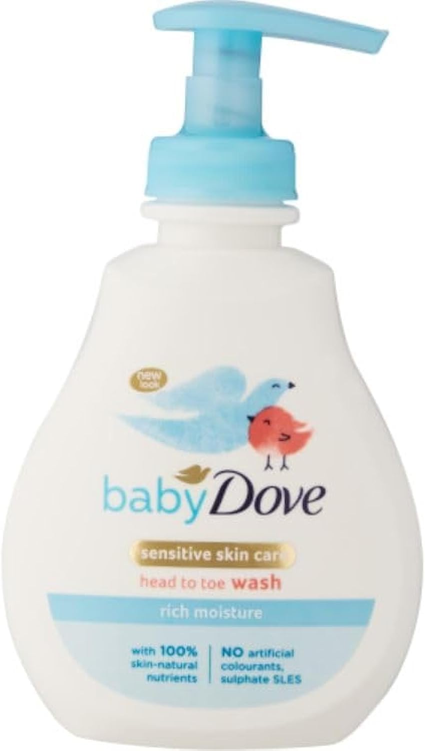 Baby Dove Sensitive Moisture Fragrance Free Head to Toe Wash, 200 ml