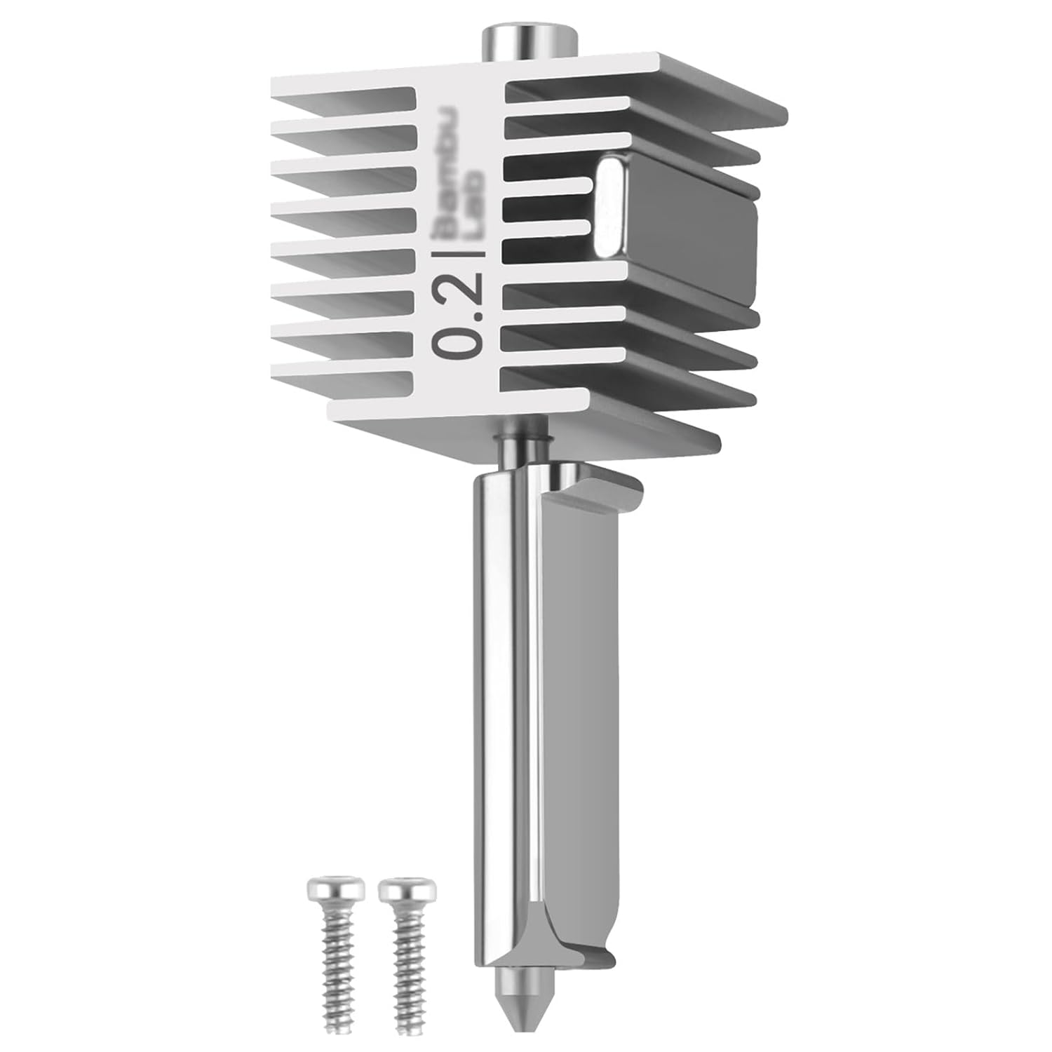 Original Bamboo Lab A1/A1mini Hotend 0.2mm High Temp&Fast Speed Stainless Steel Nozzle+Heating Block Integrated Structure Compatible with Bambu Lab A1&A1 Mini 3D Printer