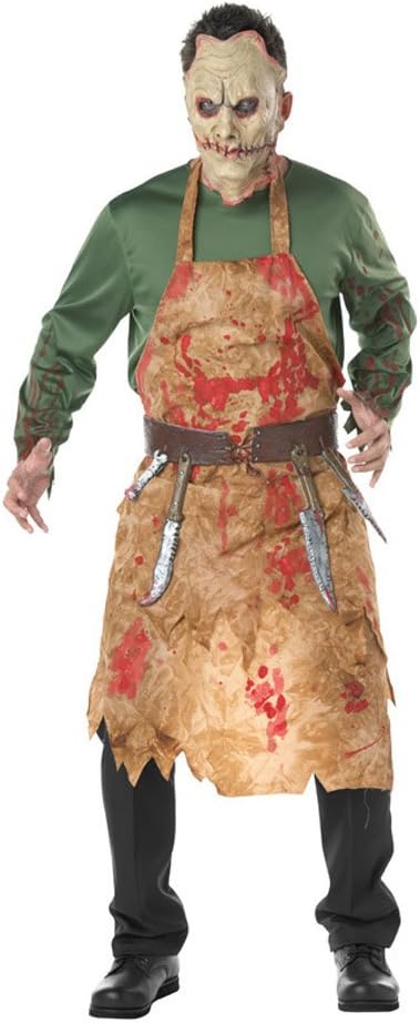 Joyshop Mens Halloween Bloody Butcher Costumes Zombie Suits